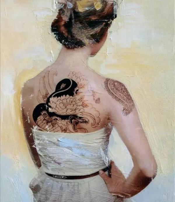 他用恣意灑脫的筆觸，畫出的女子顧盼生姿