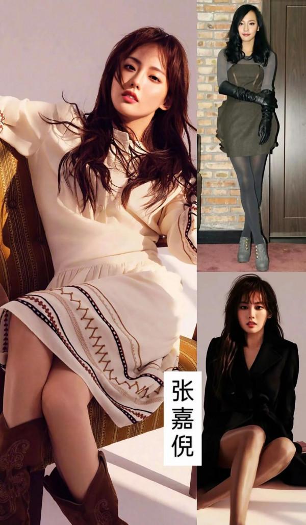當女明星穿黑絲襪