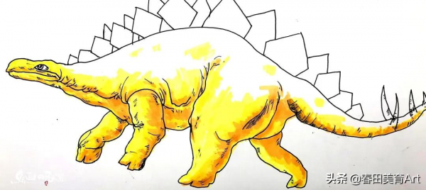 教程丨少兒美術課程《重返侏羅紀》