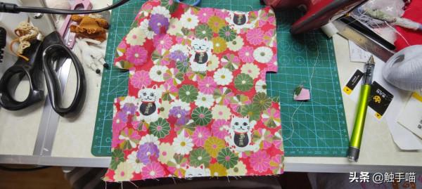 用過的布頭不要扔，來做迷你抽繩包