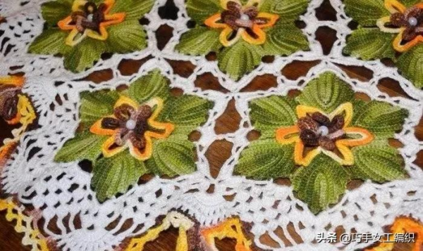 編織杯墊、餐墊、周邊花邊等多種方案圖解