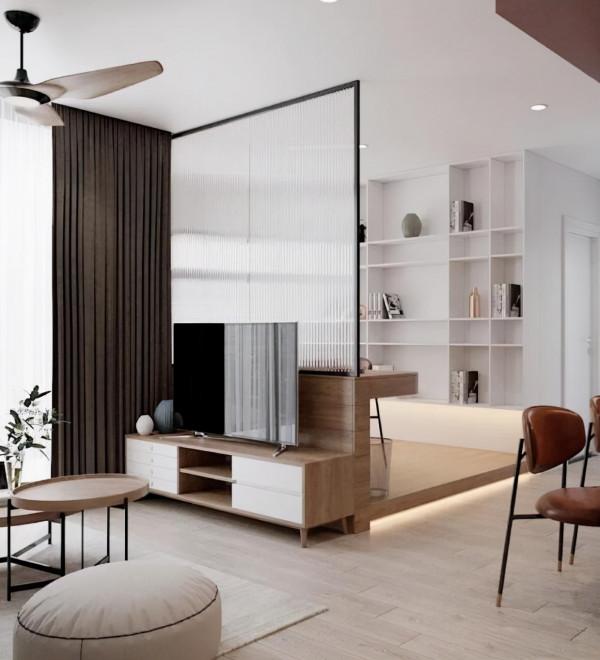 家裡沒書房？不用擔心，做一個隔斷，客廳多個書房比多買一房划算