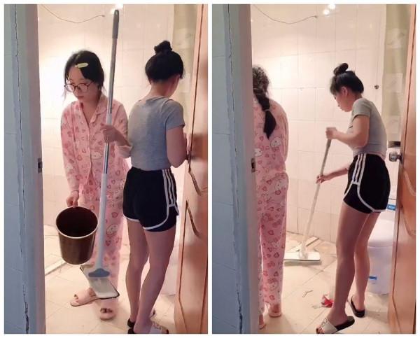 閨蜜倆改造租屋廁所：一人出錢一人出力，將髒舊廁所變得乾淨整潔