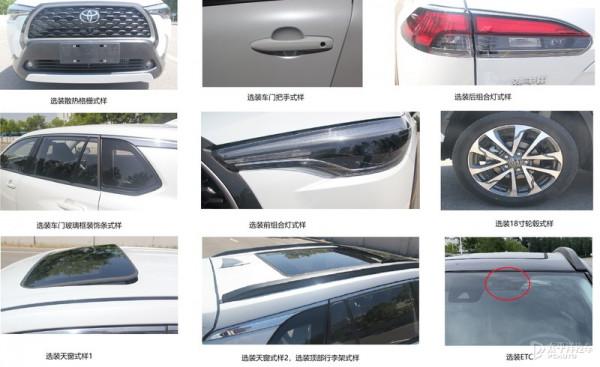 一汽豐田卡羅拉Cross申報圖 採用跨界風格設計 一汽豐田卡羅拉Cross申報圖 採用跨界風格設計