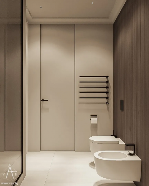 灰白色+原木，不失氣質的靜雅