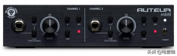 黑獅音訊釋出帶有雙通道變壓器耦合的話筒放大器Auteur mkIII