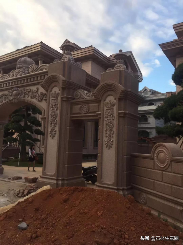 50款別墅石材圍牆大門,奢華大氣 50款別墅石材圍牆大門,奢華大氣