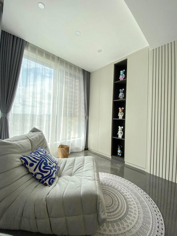 仁壽碧水雲天99平現代輕奢完工實拍，豐巢裝飾實景裝修案例