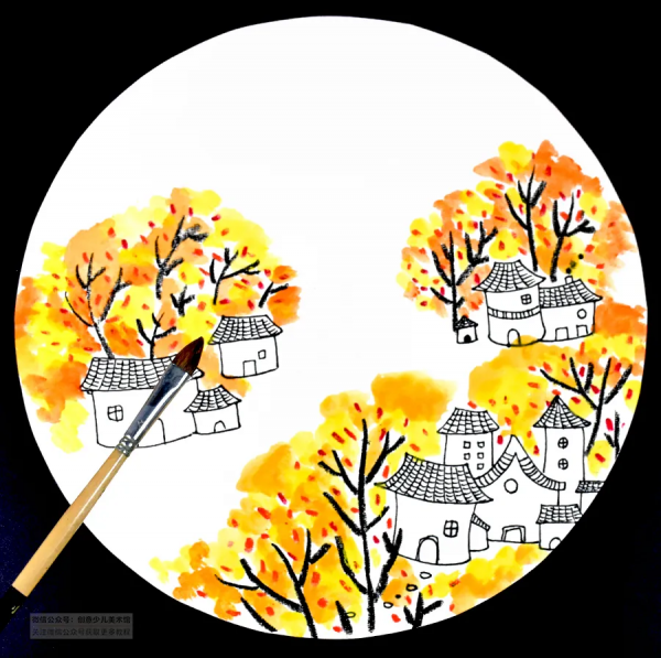 兒童畫教程|趣味色彩美術課程《萬山紅遍,層林盡染》 兒童畫教程|趣味色彩美術課程《萬山紅遍,層林盡染》