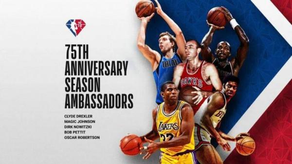 NBA75大巨星分3次公佈 魔術師等5人出任形象大使