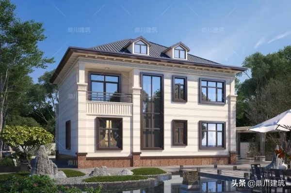 5套二層新中式別墅，四平八穩佈局周正，自有一股穩重的氣度