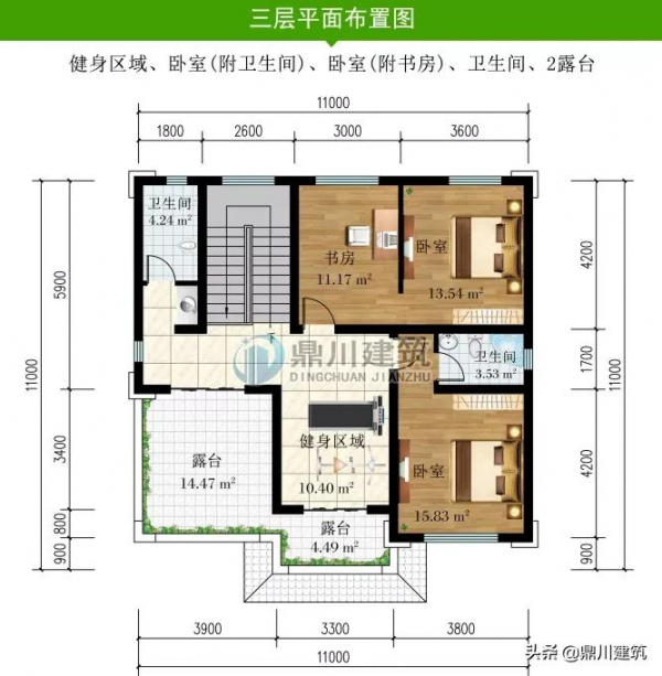 新中式帶後門別墅,好佈局提升居家溫馨感,佔地120平造價才35萬 新中式帶後門別墅,好佈局提升居家溫馨感,佔地120平造價才35萬