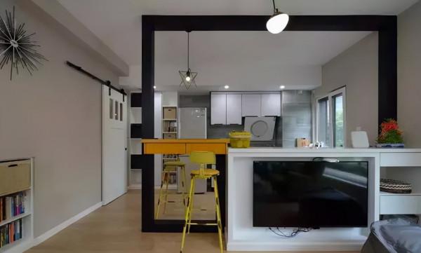 90㎡簡約小複式裝修,客廳隔斷櫃+隔斷框設計,通透又充滿藝術感 90㎡簡約小複式裝修,客廳隔斷櫃+隔斷框設計,通透又充滿藝術感