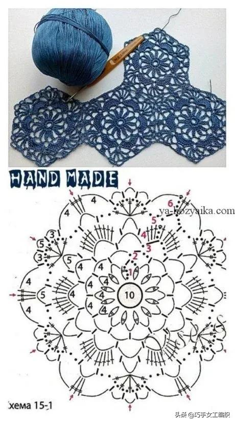 鉤編留下太多的零線，幾十種六角的鉤法，讓你家美出花來