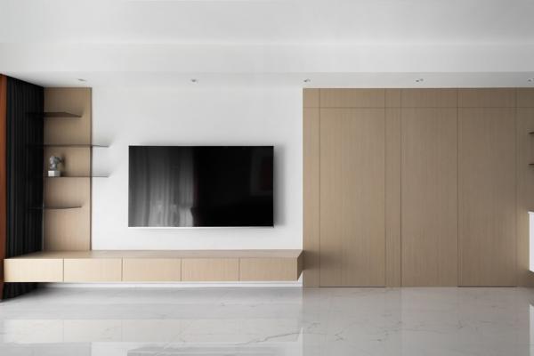 160平北歐風格裝修，藍色、白色和原木色組合，營造舒適溫馨小家