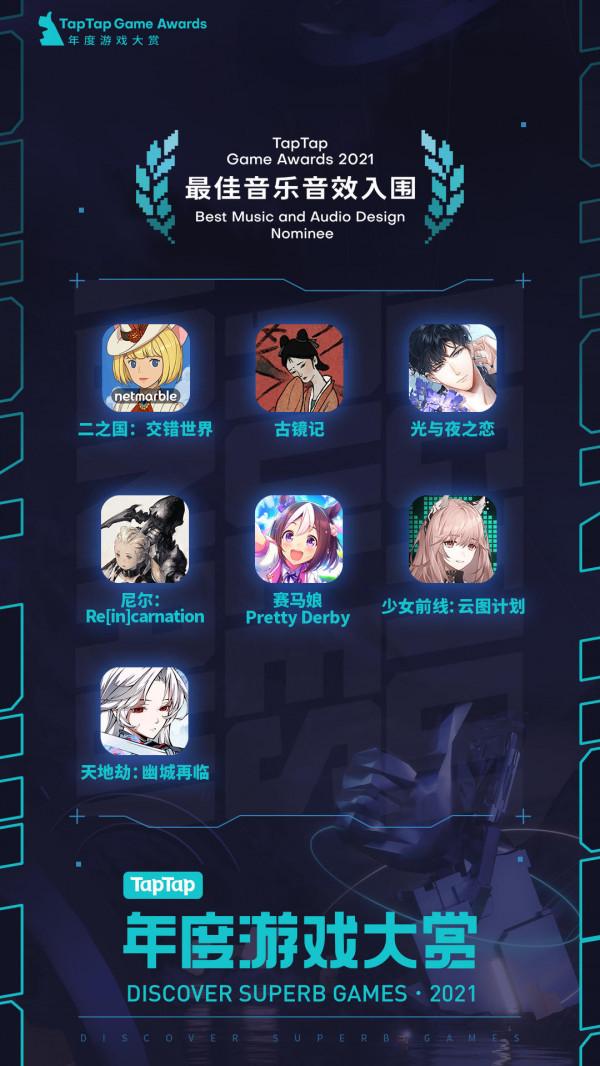 2021年TapTap年度遊戲大賞入圍遊戲公佈
