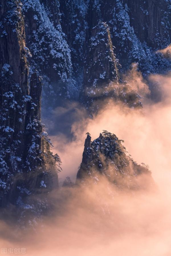 雲霧繚繞大山仙境圖片，唯美的意境，一起感受山水風景的壯美