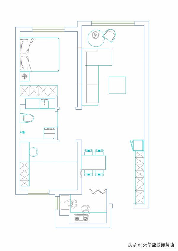 匯龍瀾灣九里100平米工業風