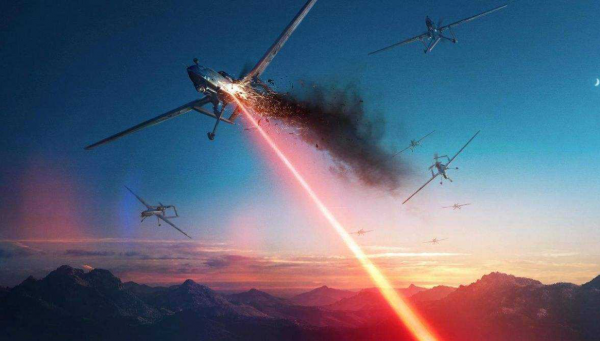 殲20真對手？美軍一架神秘F22曝光，渾身閃閃發光，不懼鐳射武器