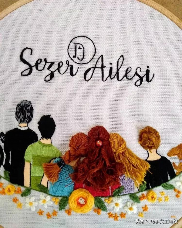 像真發一樣可以編的髮型都能繡出來，如此立體的繡法怎麼能錯過