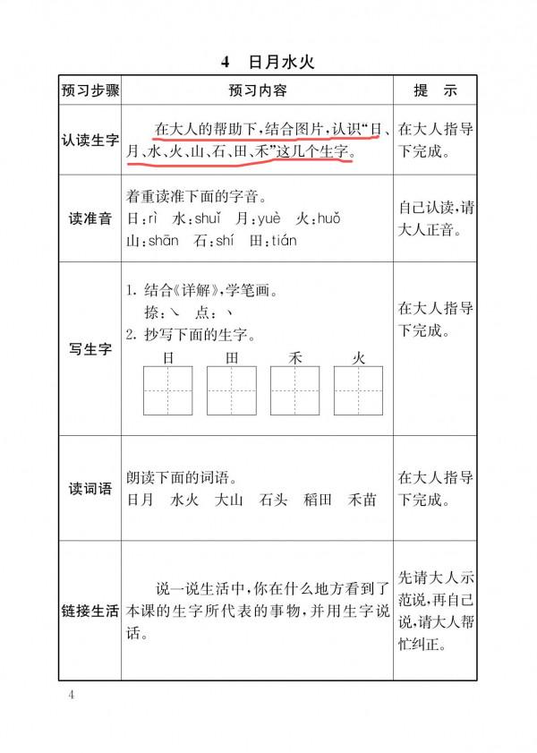 一年級語文上冊「預習卡」，培養孩子預習的習慣，家長一定要收藏
