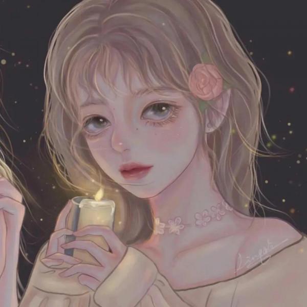 個性女生動漫頭像｜中秋快樂呀