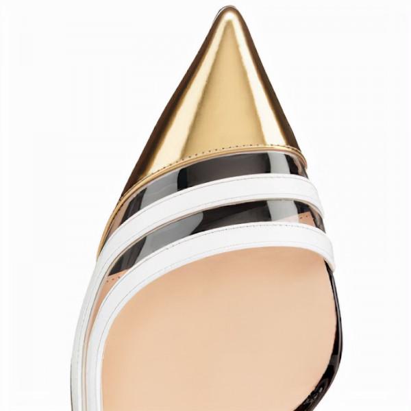 CHRISTIAN LOUBOUTIN PARALILI 100MM 金色版高跟鞋