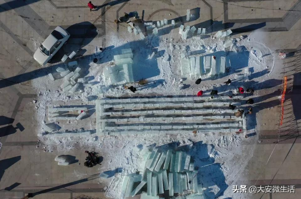 大型冰雕景觀落戶大安嫩江灣 大型冰雕景觀落戶大安嫩江灣