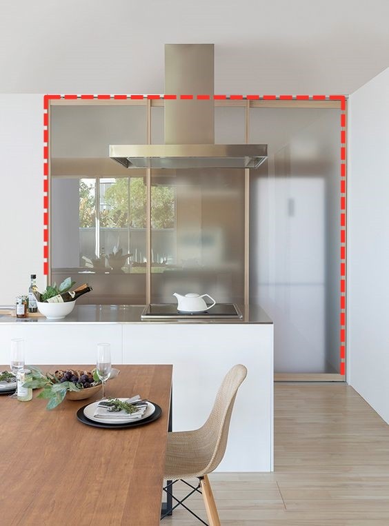 當初自己怎麼就沒想到，在這4處用推拉門，廚房收納原地翻一倍