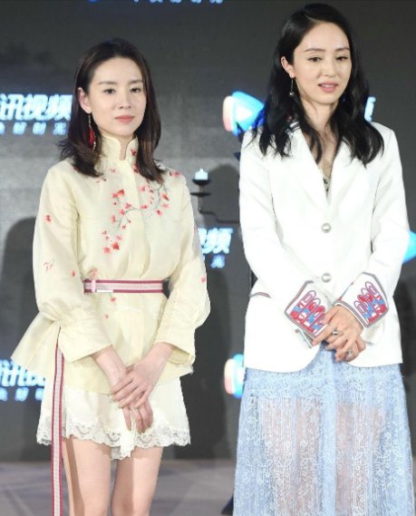 董潔敗在身高，和董璇同框矮了半個頭，好在衣品拔尖終於掰回一局