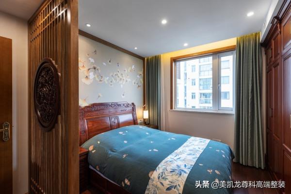 110㎡中式風，純紅木傢俱穩重而大氣，爸媽都愛