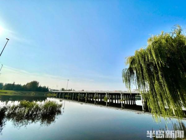 秋染白沙河 遨遊在畫中