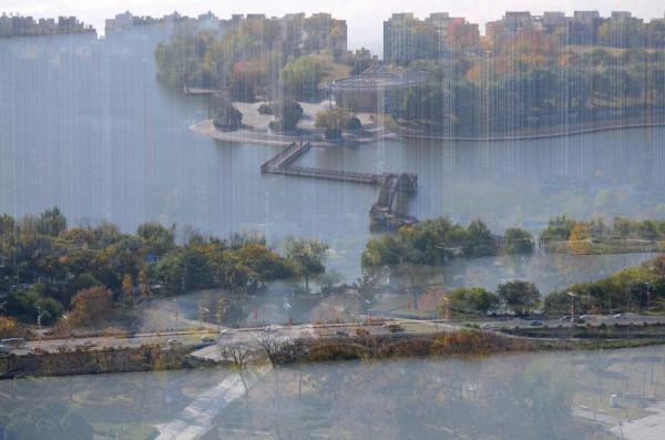 小雪日是誰打翻了大自然的調色盤讓張公湖初冬如此動人