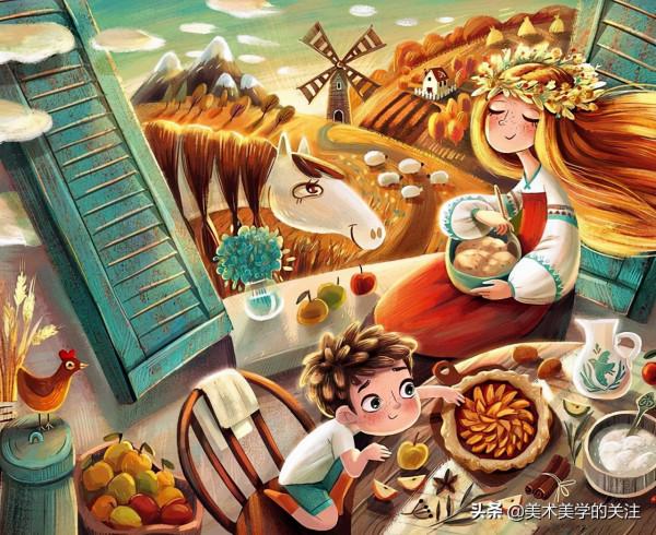 插畫在天馬行空的時間裡穿梭，擁有主體的畫面回想