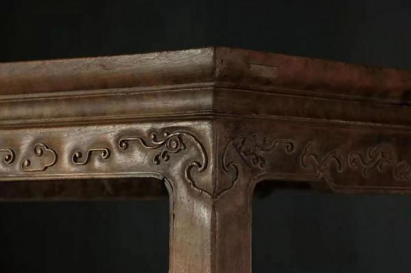 耕讀傳家鐵藝木門，榆木畫案，楠木書案