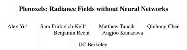 神經輻射場去掉「神經」，訓練速度提升100多倍，3D效果質量不減
