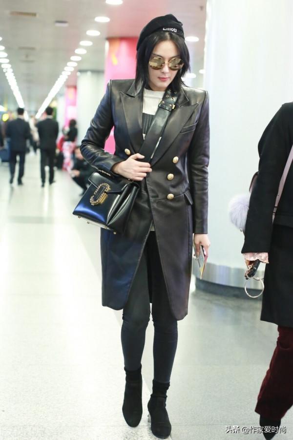 張馨予穿出了西裝的高階氣質來了，比起裙裝休閒時尚，更適合制服