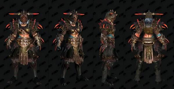 暗黑破壞神：不朽封測野蠻人盔甲套裝