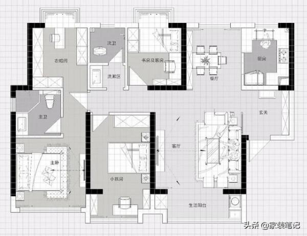 房子交房,最重要的就是戶型改造,這戶型改造得非常實用,借鑑了 房子交房,最重要的就是戶型改造,這戶型改造得非常實用,借鑑了