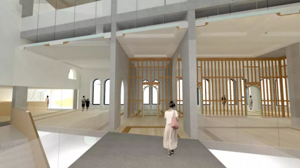 把百年建築「拆」得只剩一面牆