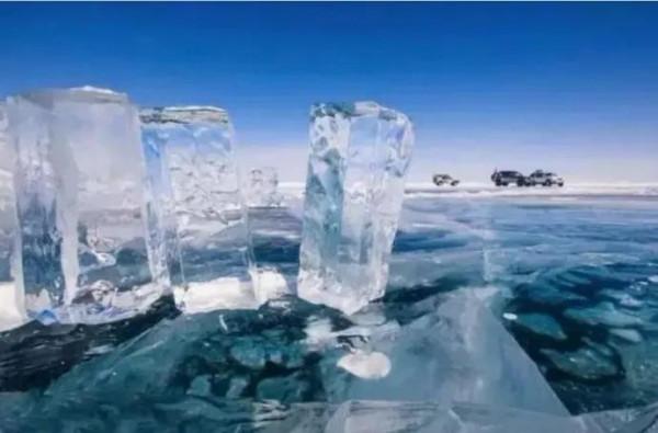 貝加爾湖藍冰絕美風景