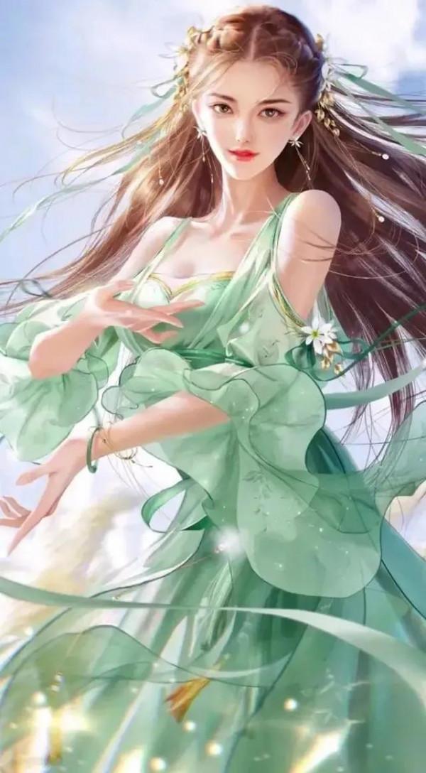 古裝精緻美人漫畫美圖