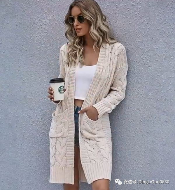 「針織作品」60款時尚流行的中長款開衫（尋找靈感）