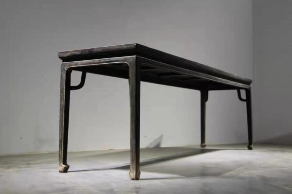 高束腰畫案，樸雅捲雲紋畫案，高束腰香桌