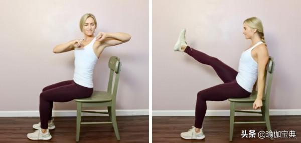 7個感覺良好的椅子瑜伽伸拉 伸展臀部 增強核心力量 緩解下背部疼痛