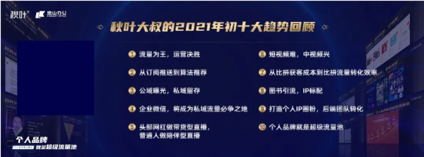 秋葉大叔2022跨年演講:個人品牌就是超級流量池(全文) 秋葉大叔2022跨年演講:個人品牌就是超級流量池(全文)