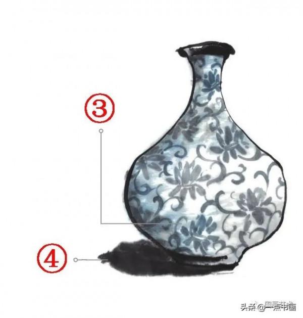 寫意花瓶牡丹創作示範 寫意花瓶牡丹創作示範