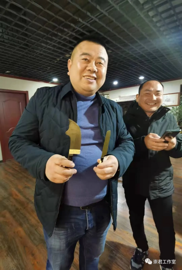 千年老宣紙和民國刀（畫家冉崇君）