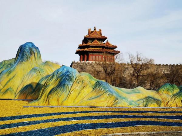 打卡故宮角樓&OpenCurlyDoubleQuote;千里江山圖&rdquo;