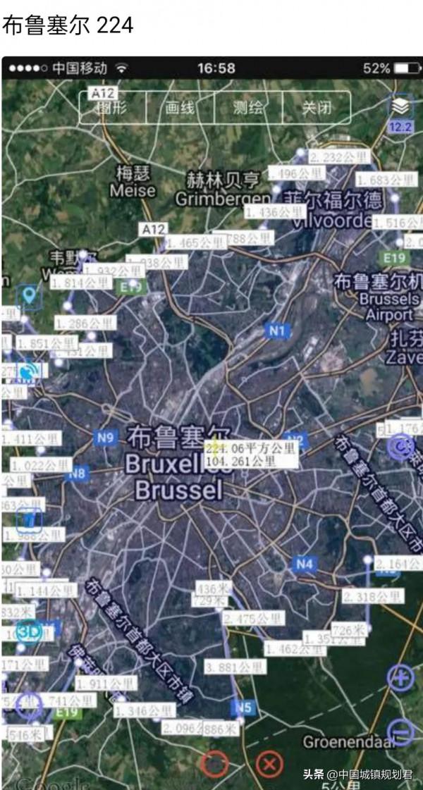 整個歐洲建成區面積超過100平方公里的城市還沒有中國多